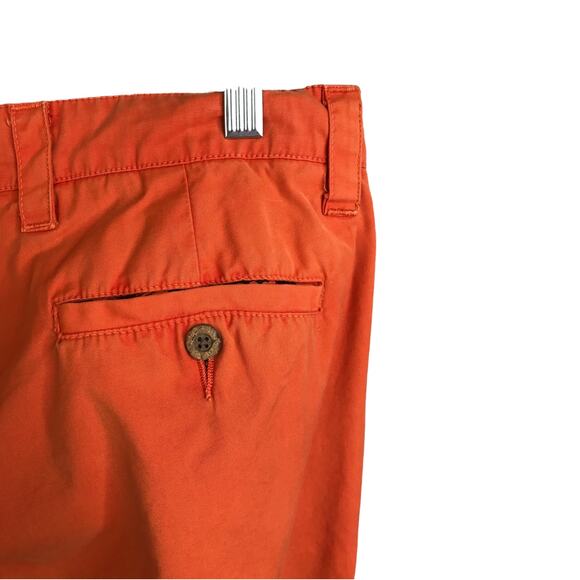 Tailor Vintage Chino Pants Mens Size 32 Orange Straight Leg Flat Front Mid-Rise - Picture 9 of 11